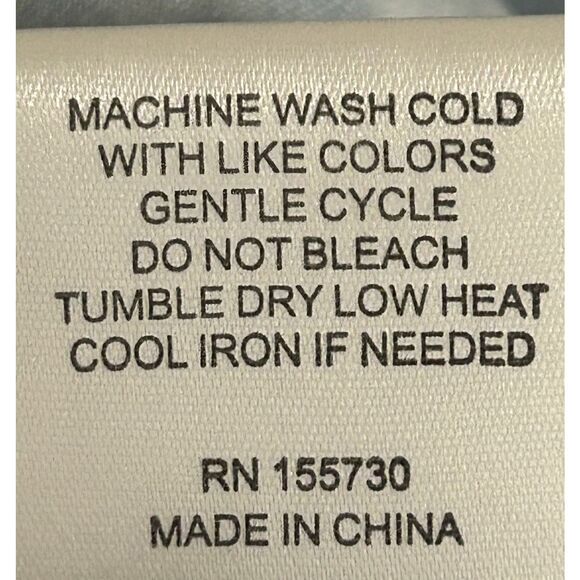 Jane + Delancey Women’s Size Medium Chambray Ruffle Sleeve Button Front Shirt - Picture 5 of 5